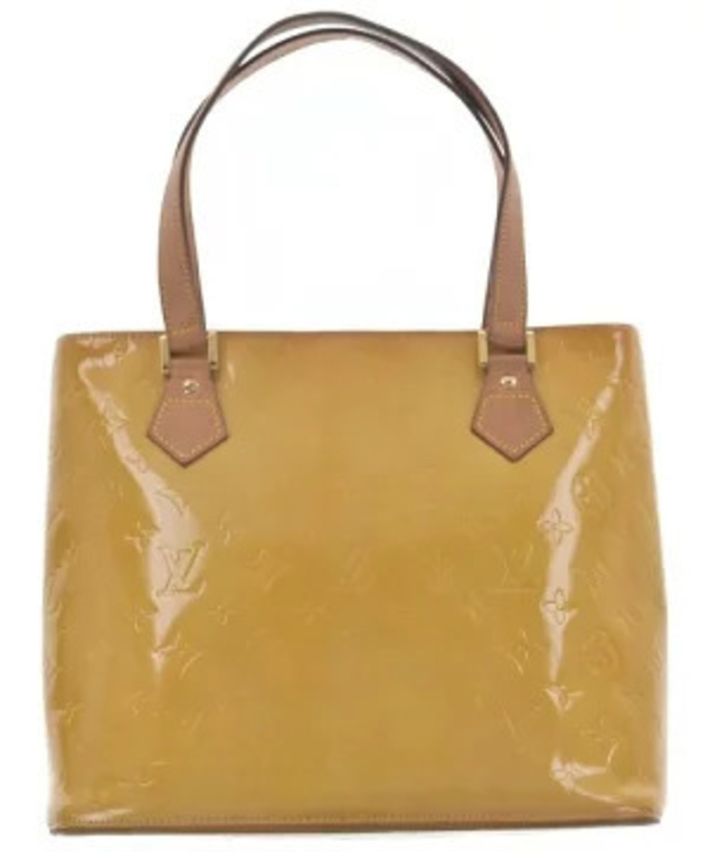 Louis Vuitton Vernis Brentwood tote bag Noisette hazelnut leather Brown